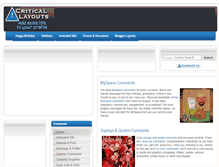 Tablet Screenshot of criticallayouts.com